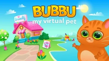 Bubbu in-game screenshot showcasing various interactive elements.