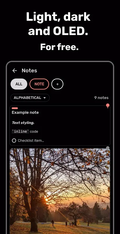 Bundled Notes mod features overview