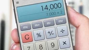 Calculator Plus mod interface showing premium features