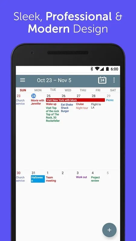 Calendar Schedule Planner showing event copy and paste functionality