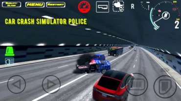 Car Crash Simulator Police in action.