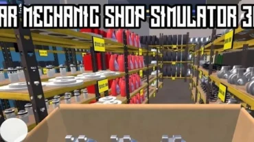 Car Mechanic Shop Simulator 3D gameplay screenshot.