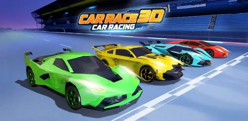 Car Race 3D gameplay on a mobile device.