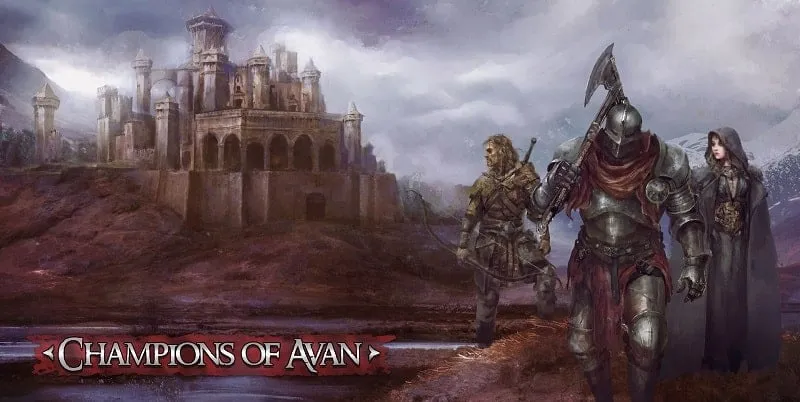 Champions of Avan in-game screenshot.