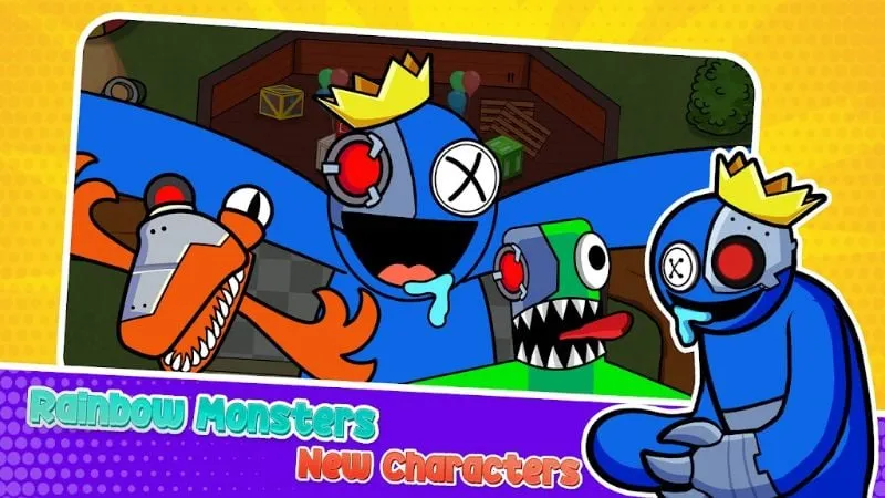 Personalizando o personagem no Survivor In Rainbow Monster.