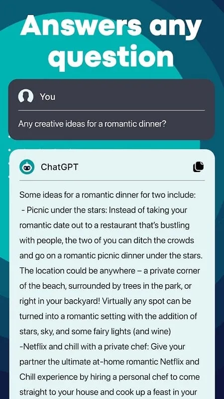 ChatGPT – AI Chat AI Friend mod interface showing premium features