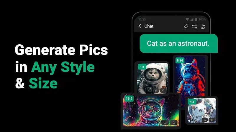 ChatOn apk interface showcasing the chat functionality and user options