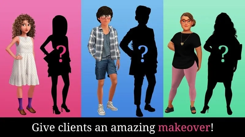 Choosing from a variety of outfits in My First Makeover.