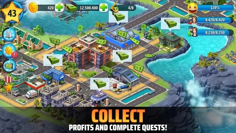 City Island 5 with unlimited money.