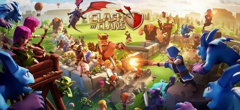 Clash of Clans gameplay screenshot.