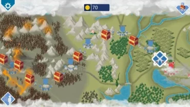 Clash of Sticks gameplay on an Android device.