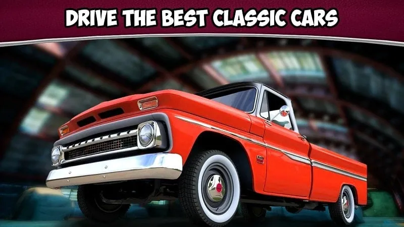 Classic Drag Racing Car Game Title Screen