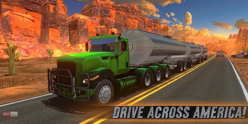 Close-up of a truck's cargo in Truck Simulator USA.