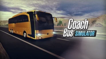 Coach Bus Simulator introductory screen.