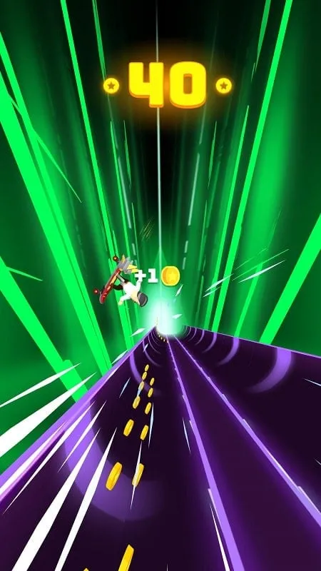 Collecting coins and navigating obstacles in Turbo Stars.