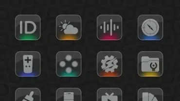 Color gloss icon pack mod interface showing premium features