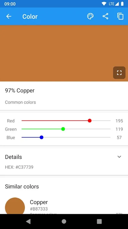 Ứng dụng Color Picker Mod APK trên Android