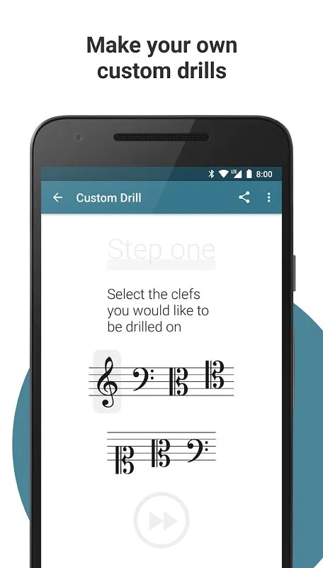 Complete Music Reading Trainer mod interface showing premium features