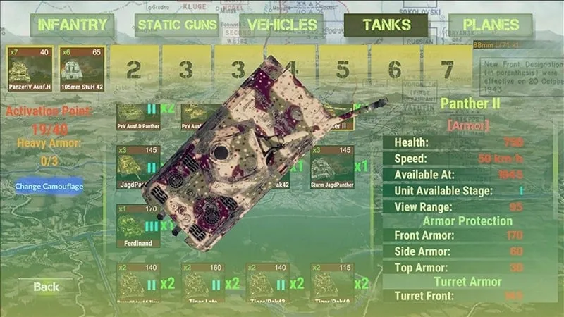 Conflict Arena East Front military units.