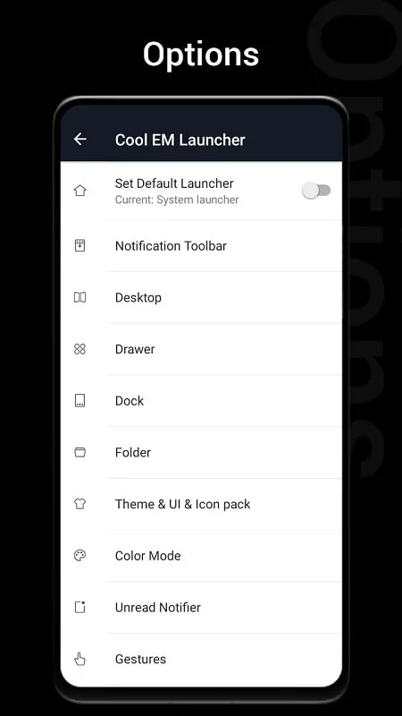 Cool EM Launcher mod premium features access