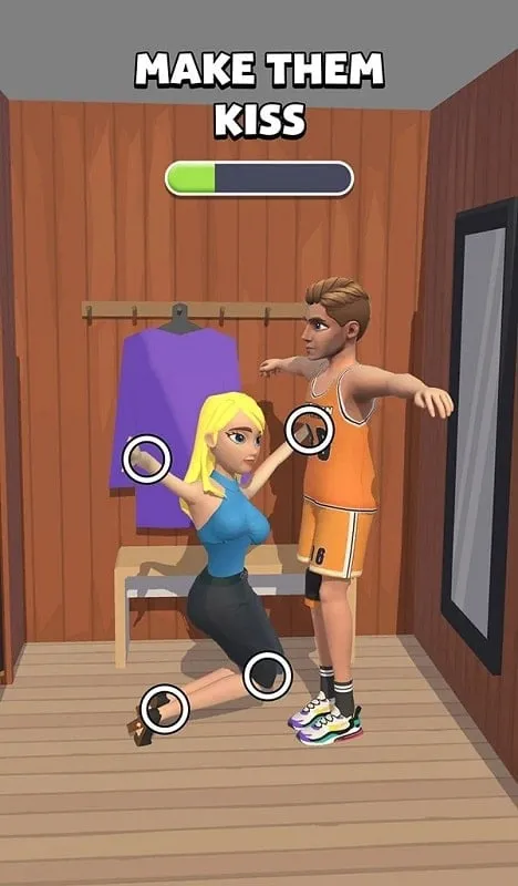 Couple posing in Couple Move 3D Life Simulator.