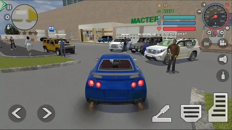 Criminal Russia 3D game screen showcasing the in-game currency and shop interface.