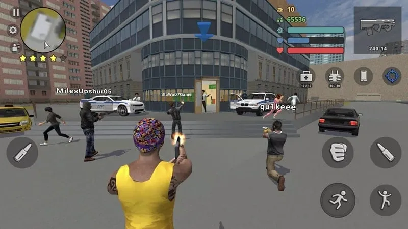 Criminal Russia 3D game screen showing character in a city.