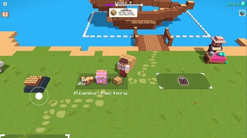 Tangkapan layar CubeCraft MOD APK yang menampilkan hadiah gratis.