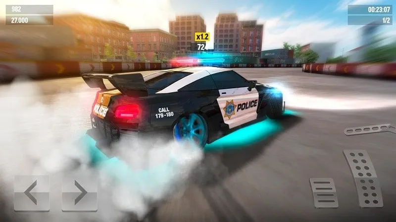 Customizing a car in Drift Max World.