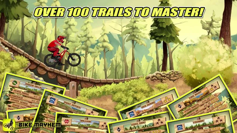 Customizing bikes in Bike Mayhem Free using the MOD features.