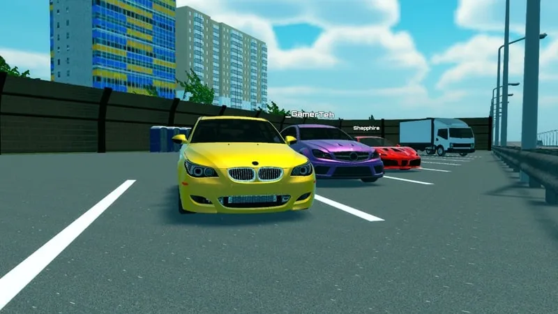 Customizing cars in Fulminant Racer with unlimited money.