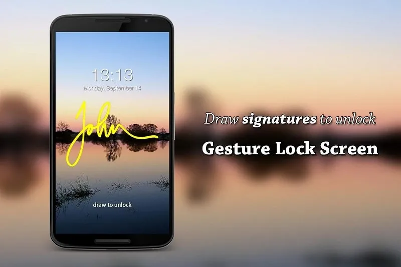 Customizing gesture lock on Gesture Lock Screen