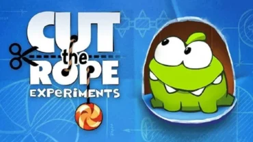 Cut the Rope Experiments gameplay screenshot.