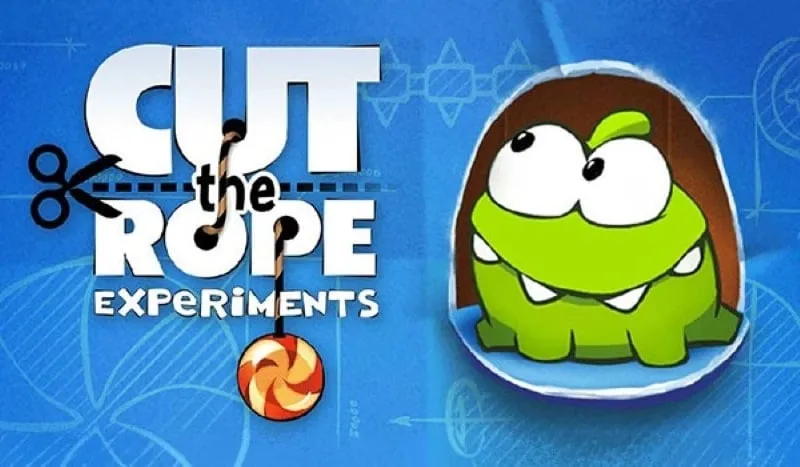 Cut the Rope Experiments gameplay screenshot.