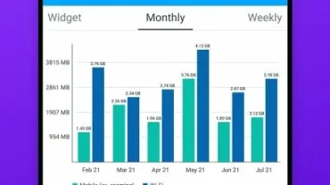 Data Usage Manager Monitor mod interface showing premium features