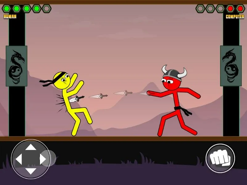 Different opponents in Stickman Boxing Death Punch.