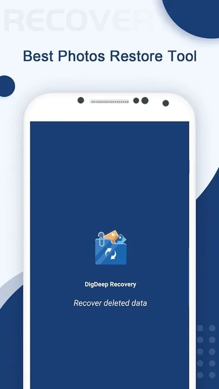 DigDeep Recovery Deleted Photo mod interface showing premium features