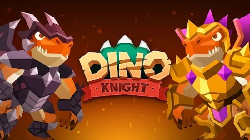 Dino Knight in action, showcasing the game's visual style.