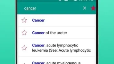 Diseases Dictionary Offline mod interface showing premium features