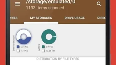 Disk Storage Analyzer PRO mod interface showing premium features