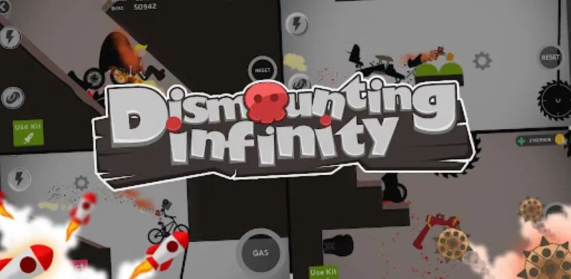 Dismount Infinity gameplay screenshot showcasing the character falling from a height.