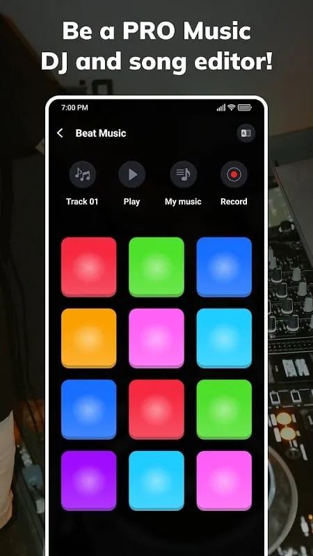 DJ Music Mixer running on an Android device