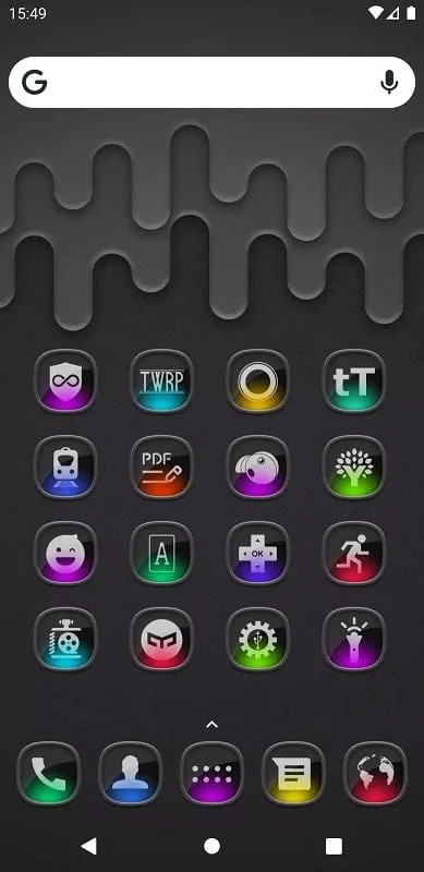 Domka icon pack mod interface showing premium features