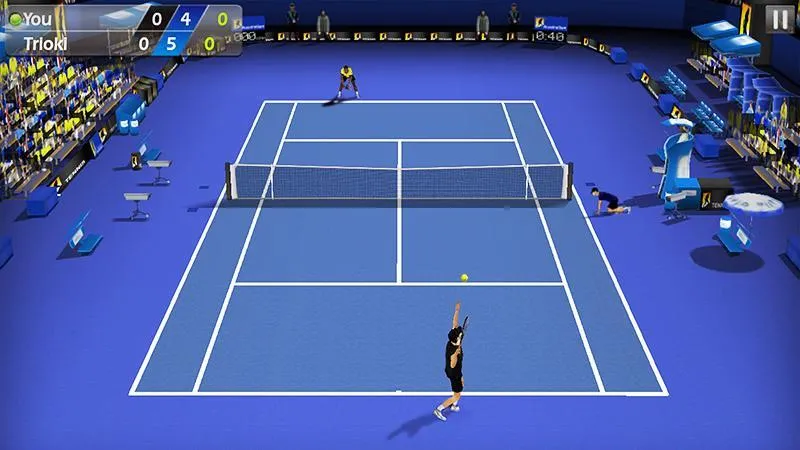 Downloading 3D Tennis MOD APK on an Android phone.