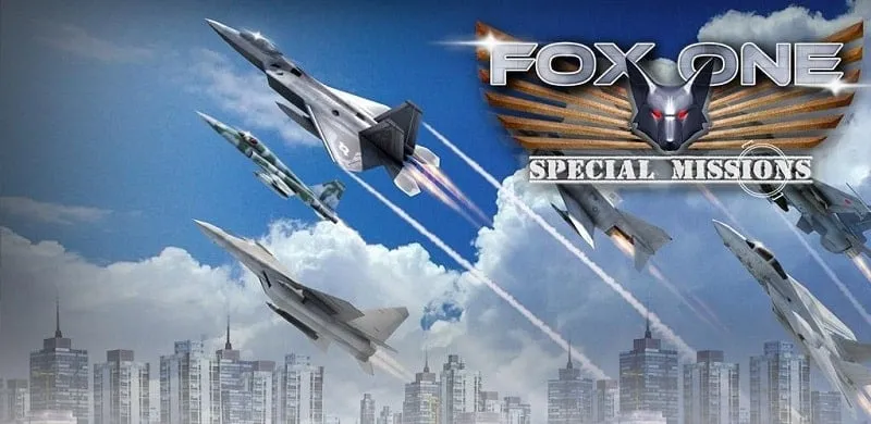 Downloading FoxOne Special Missions MOD APK on an Android device.