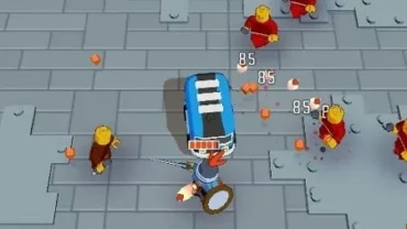 Downloading Mini Heroes MOD APK on an Android phone.