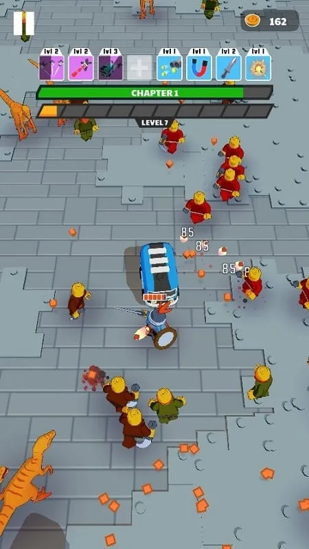 Descarga de Mini Heroes MOD APK en un teléfono Android.