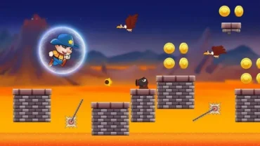 Downloading Super Bino 2 Mod APK on a mobile device.