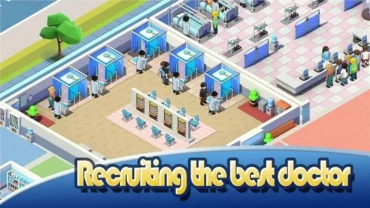 Downloading the Sim Hospital Tycoon MOD APK file.