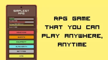 Downloading the Simplest RPG MOD APK on an Android device.